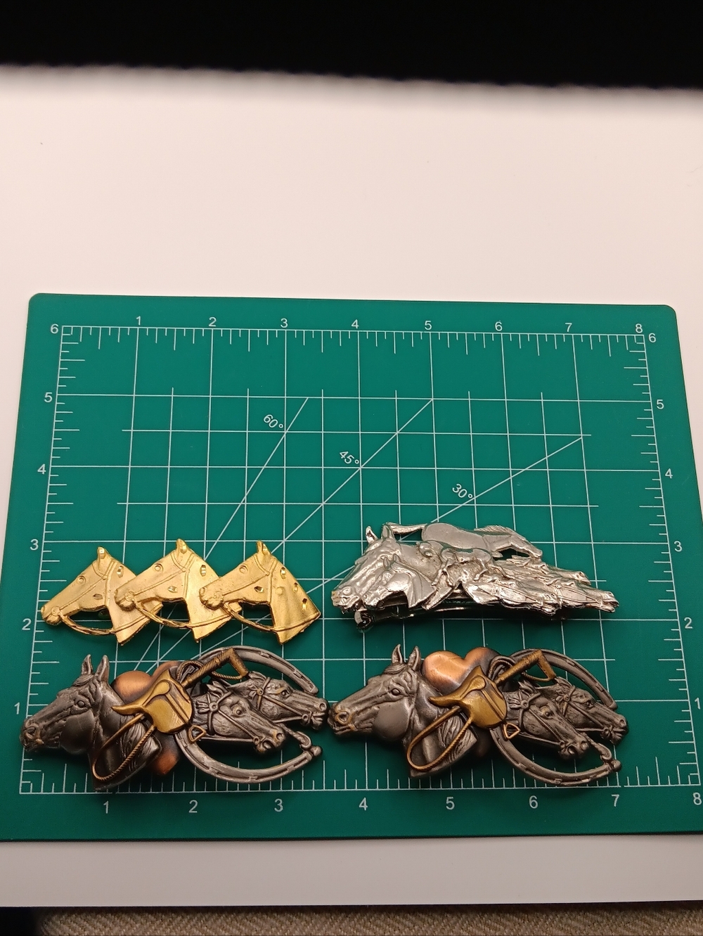 4 Vintage Metal Western Horse, Hair Clip Accessories, Equestrian Cottagecore - Picture 13 of 13